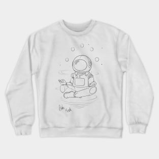 Astro Monk (White) Crewneck Sweatshirt